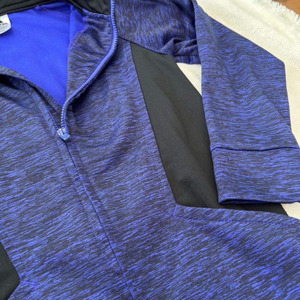 adidas Kids' Blue Full-Zip Jacket girls 6x - Picture 5 of 5